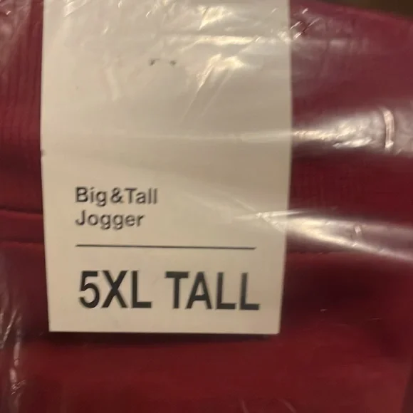 Original Use Pants Burgundy Big & Tall Jogger - Picture 3 of 4